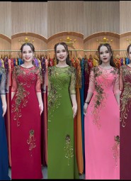  ÁO DÀI DẠ HỘI CAM MỸ - DH1062