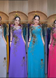  ÁO DÀI DẠ HỘI CAM MỸ - DH1062