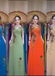  ÁO DÀI DẠ HỘI CAM MỸ - DH1062