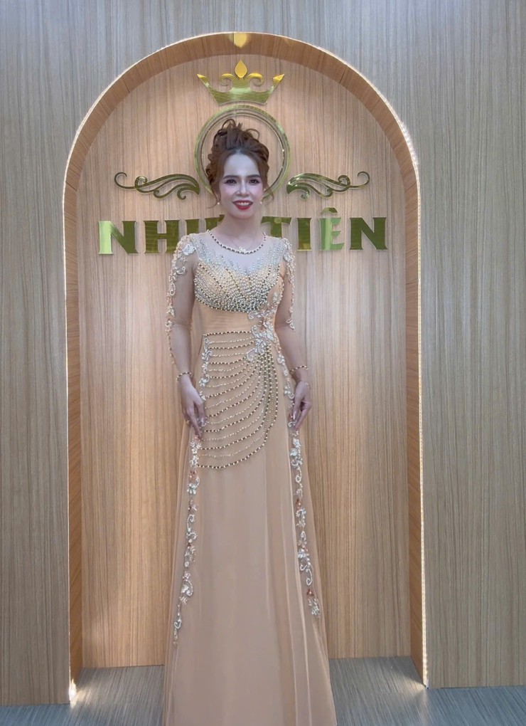  ÁO DÀI DẠ HỘI DA SẬM -  DHCC105 